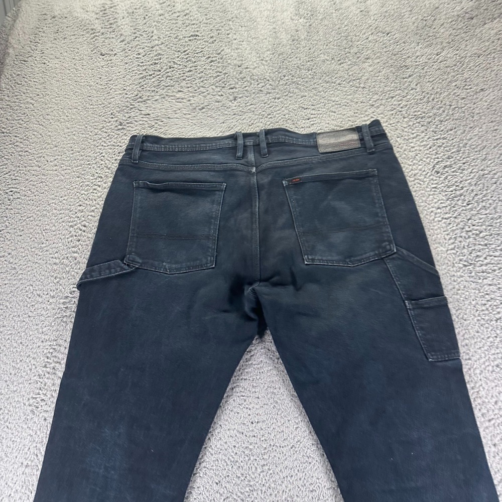 Iron Made Irontough Construction Jeans Mens 40x30 Black Cotton Denim Straight - Picture 6 of 10